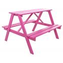 Trendy kinderpicknicktafel roze