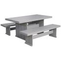 Marseille houten picknicktafel 160 cm grijs