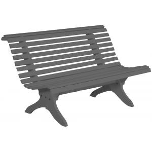 Granny 2-zits houten tuinbank grijs