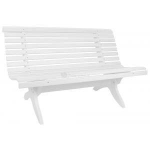 Sensline Granny 2 Zits Houten Tuinbank Wit sensline kopen in de aanbieding