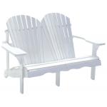 Jumbo Canadian chair 2-zits houten tuinbank wit