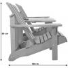 Jumbo Canadian chair tete-a-tete houten tuinbank grijs