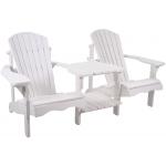 Jumbo Canadian chair tete-a-tete houten tuinbank wit