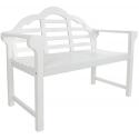 Luytjens 2-zits houten tuinbank wit