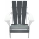 Montreal 1-zits houten tuinbank grijs/wit