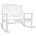 Oliver 2-zits houten schommel tuinbank wit