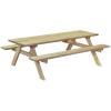 Basis houten picknicktafel