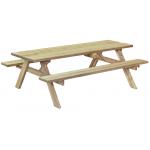 Basis houten picknicktafel