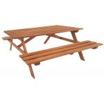 Economy picknicktafel hardhout