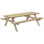 Extra houten picknicktafel