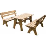 Freital 3-delig houten picknictafel 150cm