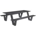 Breeze aluminium picknicktafel antraciet