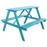 Trendy kinderpicknicktafel blauw