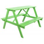 Trendy kinderpicknicktafel groen