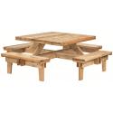 Vierkante picknicktafel geïmpregneerd vuren