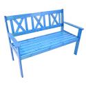 Luton 2-zits houten tuinbank blauw