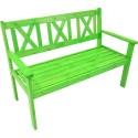 Luton 2-zits houten tuinbank groen