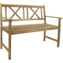 Luton 2-zits houten tuinbank teak-look