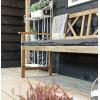 Luton 3-zits houten tuinbank teak-look
