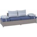 Roma 2-zits lounge tuinbank blauw
